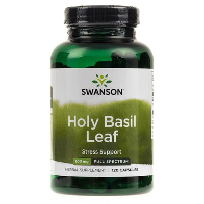 Swanson Holy Basil Leaf 400 mg – 120 kapsulių