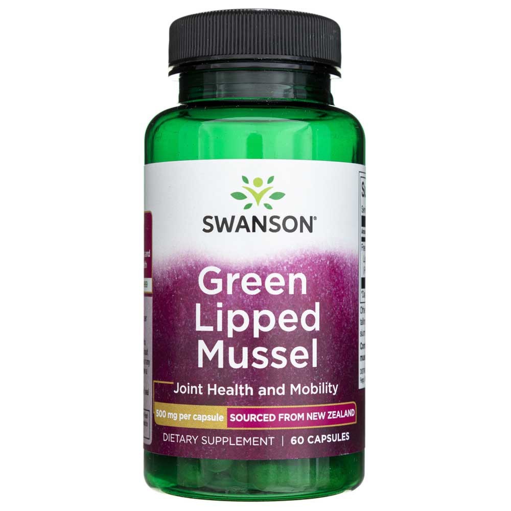 Swanson Green Lipped Midijos 500 mg - 60 kapsulių