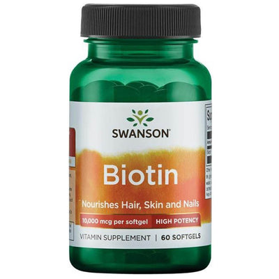 Swanson Biotinas 10000 mcg - 60 kapsulių