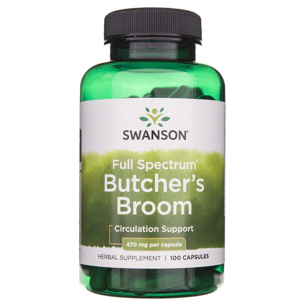 Swanson Full Spectrum Butcher's Broom 470 mg – 100 kapsulių