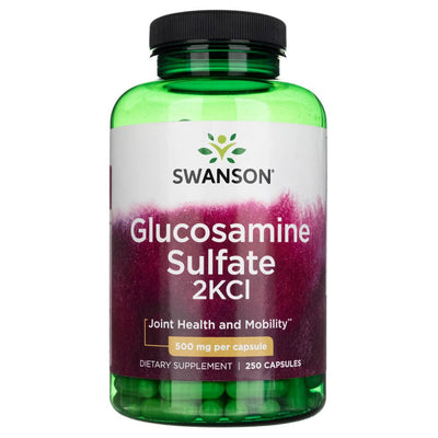 Swanson gliukozamino sulfatas 2KCl 500 mg - 250 kapsulių