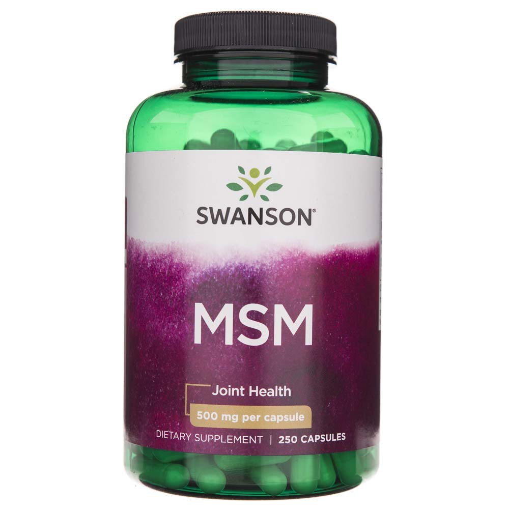 Swanson MSM 500 mg – 250 kapsulių