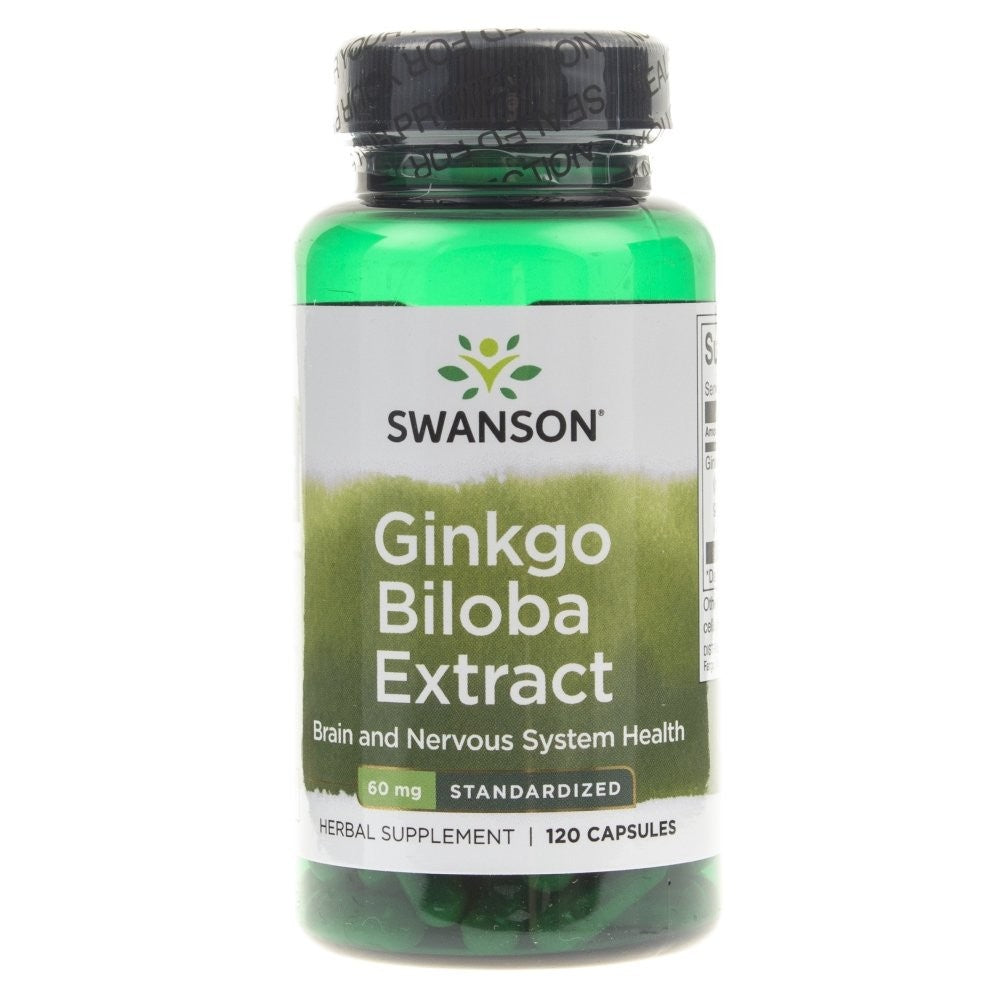 Swanson ginkmedžio ekstraktas 60 mg - 120 kapsulių