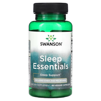 Swanson Sleep Essentials Melatonin mit GABA, 60 Kapseln