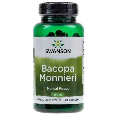 Swanson Bacopa Monnieri standartizuotas ekstraktas 250 mg – 90 kapsulių