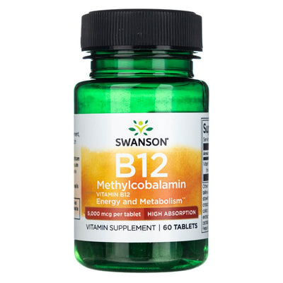 Swanson vitaminas B12 metilkobalaminas 5000 mcg - 60 tablečių