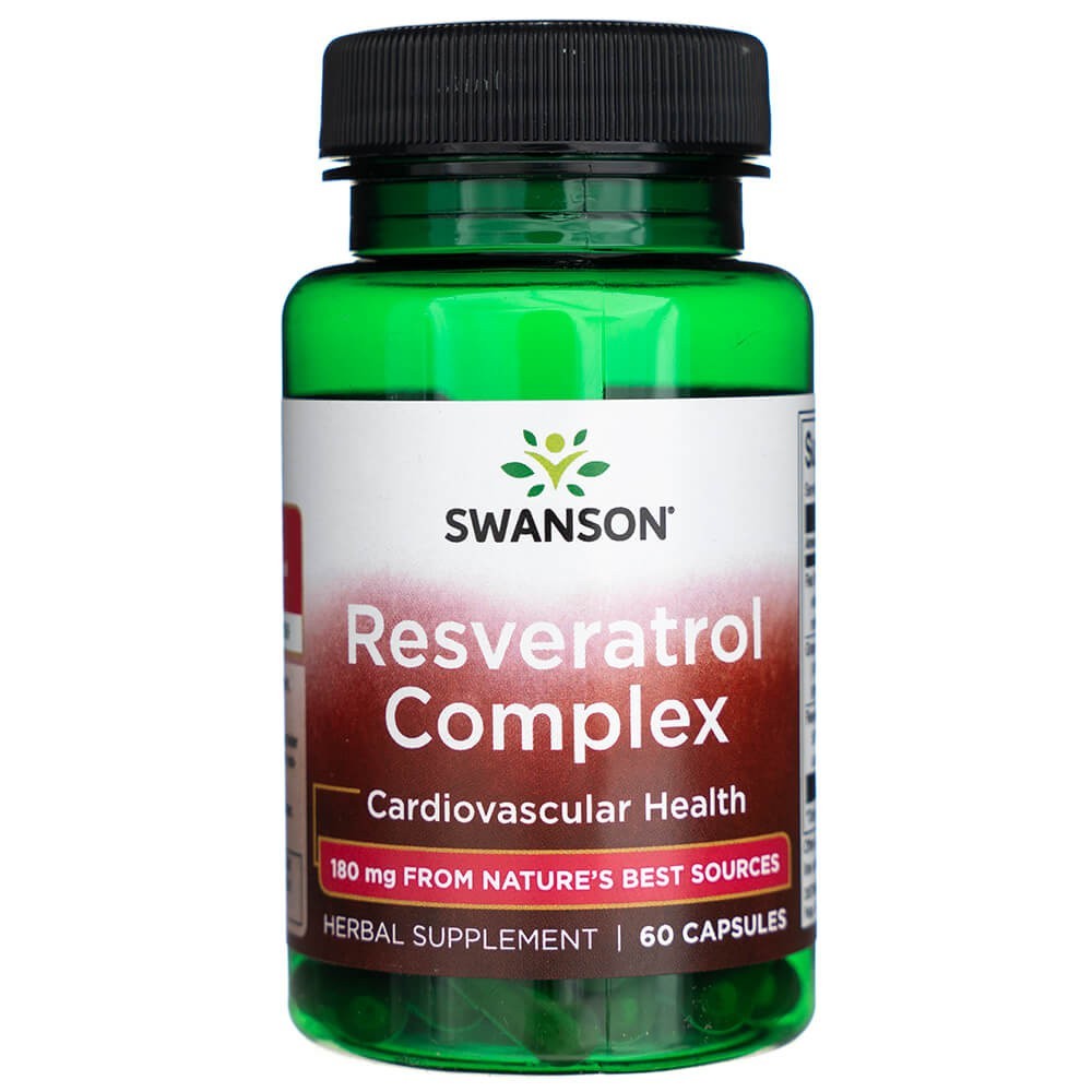 Swanson Resveratrol Complex 180 mg - 60 kapsulių