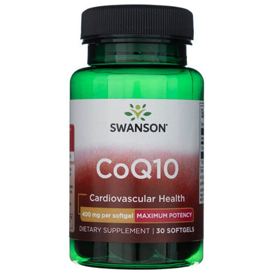 Swanson CoQ10 400 mg - 30 minkštųjų kapsulių