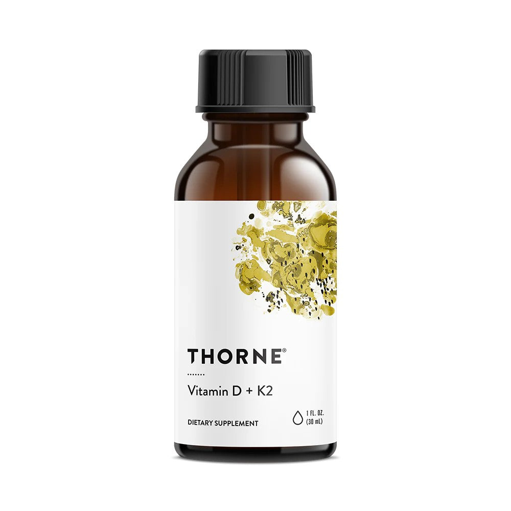 Thorne Research vitaminas D3 + K2 skystis - 30 ml