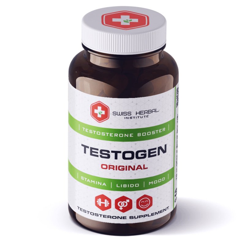 Tongkat Ali + Ashwagandha + Shilajit TESTOGEN, Swiss Herbal kaina