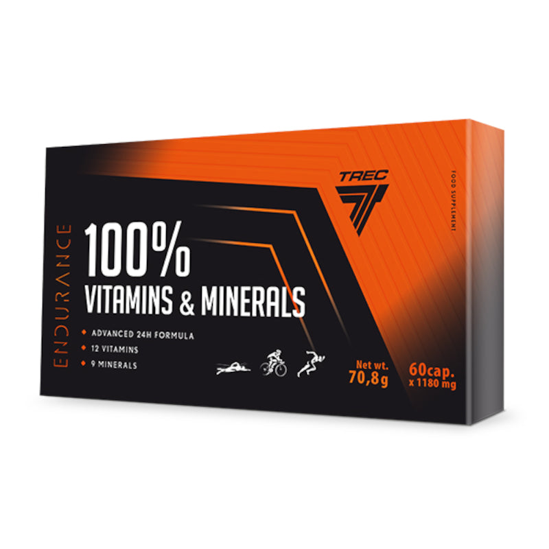 Trec 100% Vitamins &amp; Minerals Endurance - 60 kapsulių