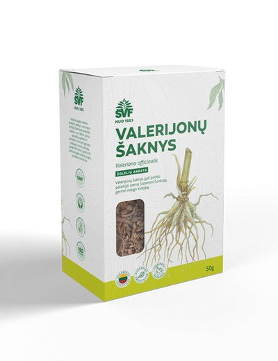 Valerijonų šaknys, Žolelių arbata, 50g kaina