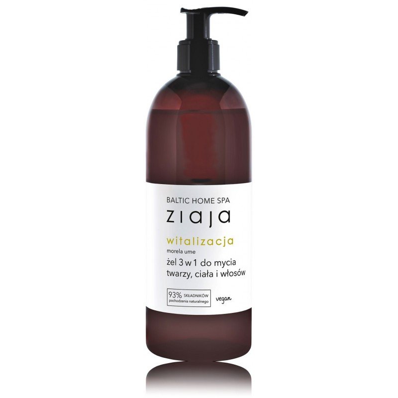 Ziaja Baltic Home Spa Vitality 3in1 Waschgel für Gesicht, Körper und Haare, 500 ml