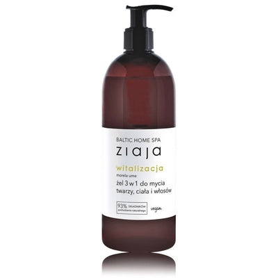 Ziaja Baltic Home Spa Vitality 3in1 Waschgel für Gesicht, Körper und Haare, 500 ml