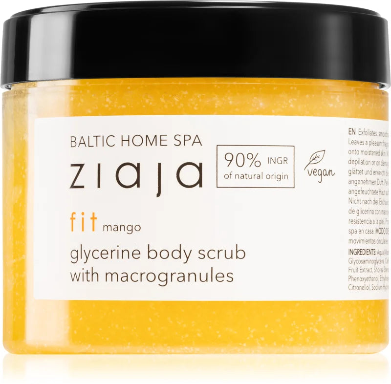 Ziaja Baltic Home Spa Fit Mango-Peeling mit groben Körnern und Glycerin, 300 ml