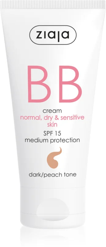 Ziaja BB-Creme für normale und trockene Haut, dunklerer Farbton, LSF 15, 50 ml