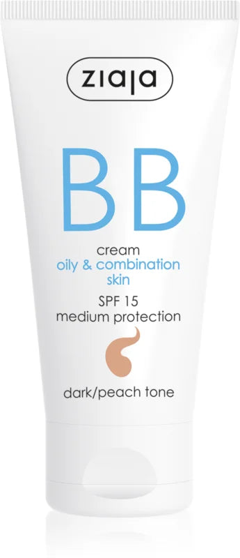 Ziaja hautverbessernde BB-Creme, dunklerer Farbton, für Mischhaut LSF 15, 50 ml