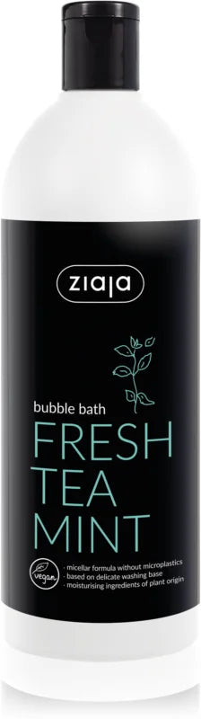 Ziaja Bubble Bath Fresh Tea Mint Badeschaum, 500 ml