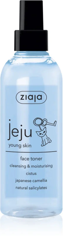 Ziaja Jeju Young Skin sprühtönendes Gesichtswasser für junge Haut, 200 ml