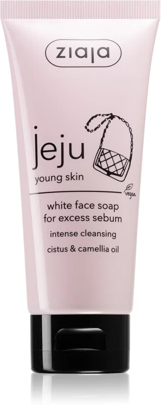 Ziaja Jeju Young Skin sanft reinigende Gesichtsseife, 75 ml