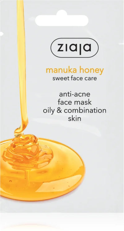 Ziaja Manuka Honey veido kaukė nuo aknės, 7 ml