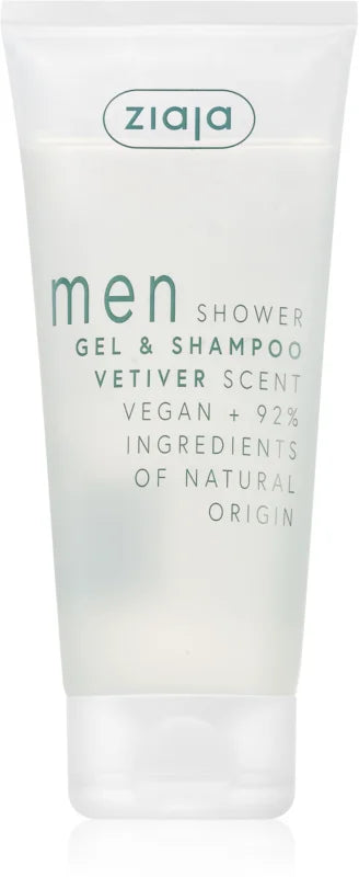 Ziaja MEN Vetiver Duschgel und Shampoo „two in one“ für Männer, 200 ml