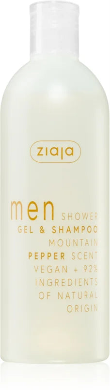 Ziaja MEN Mountain Pepper Körper- und Haarduschgel für Männer, 400 ml