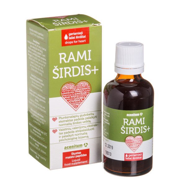 RAMI ŠIRDIS +, geriamieji lašai, 50 ml kaina