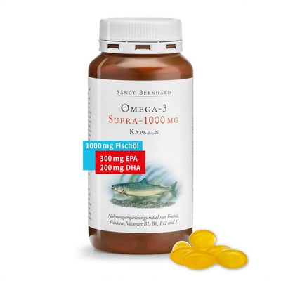 SANCT BERNHARD OMEGA-3 Žuvų taukai, 120 kapsulių kaina